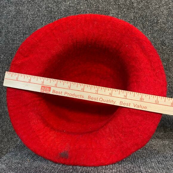 Handmade Colorful Tie Dye Merino Wool Felted Sauna Cap Bucket Hat One of a Kind main image 7